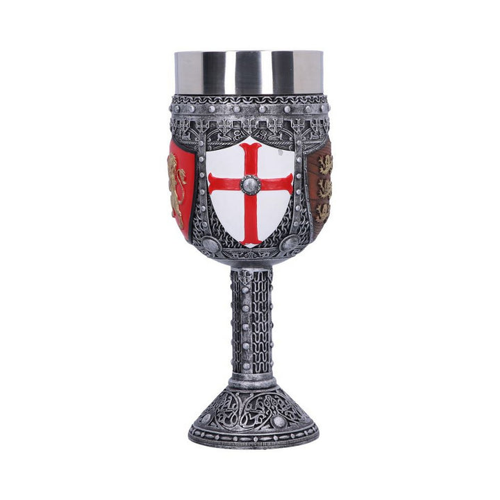 English Three Lions Shield St George Henry IV Wine Goblet B3231H7