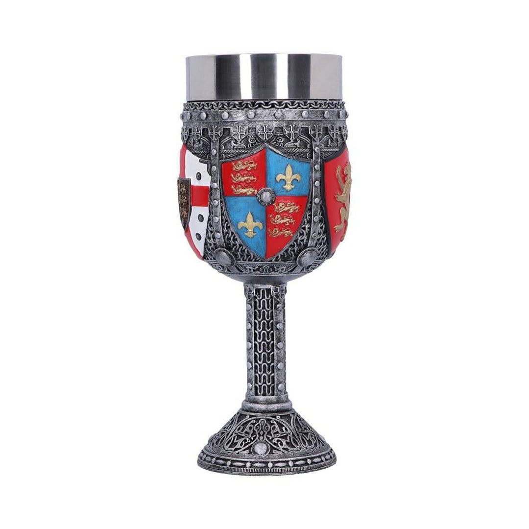 English Three Lions Shield St George Henry IV Wine Goblet B3231H7