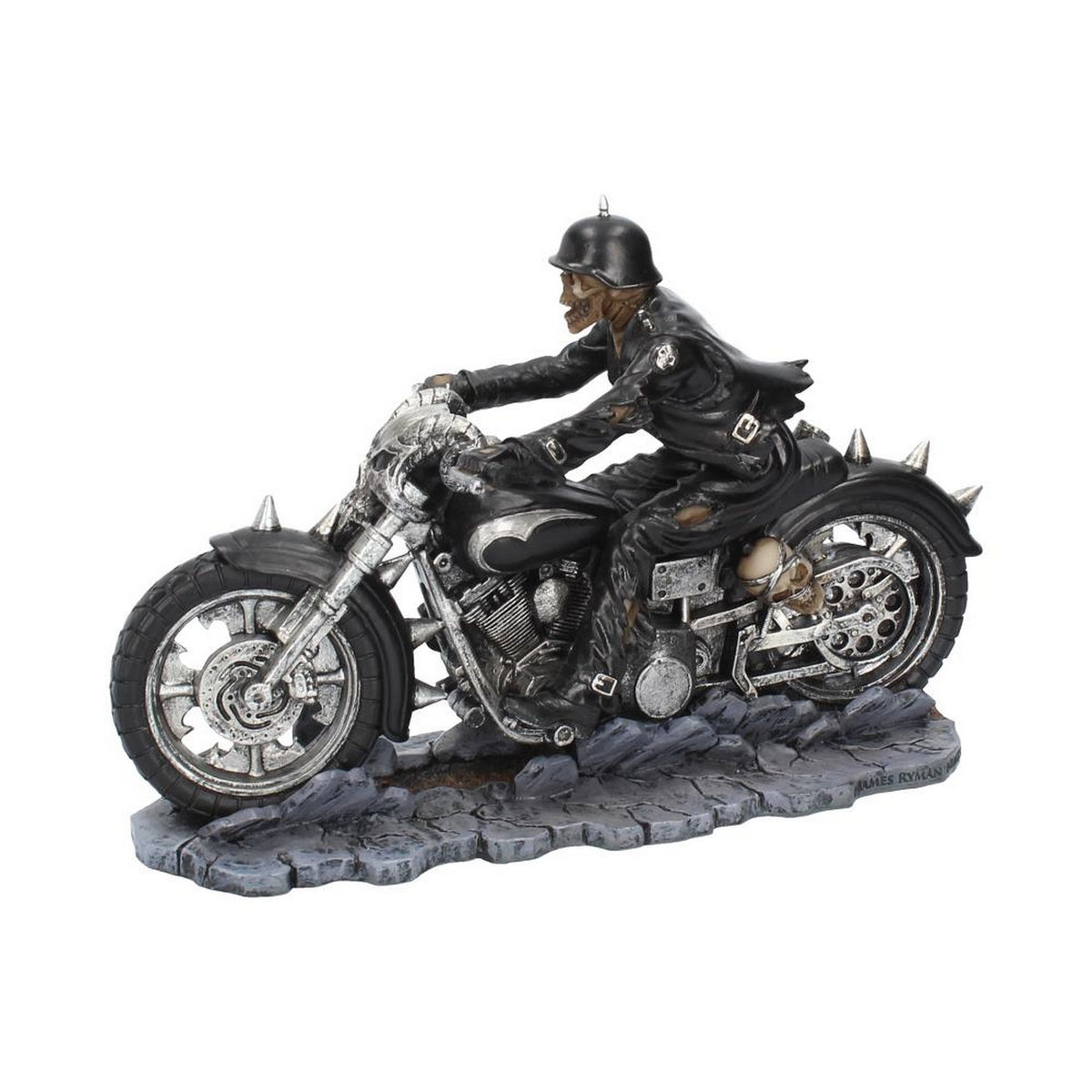 Hell on the Highway Skeleton Motorbike Ornament Figurine by James Ryman B3270H7