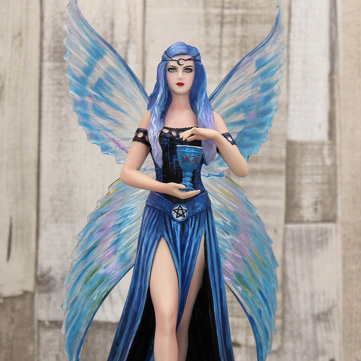 Anne Stokes Enchantment Blue Fairy with Goblet Figurine B3619J7
