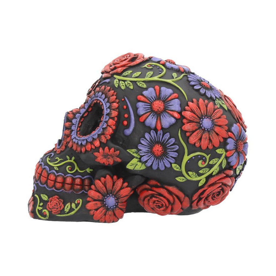 Sugar Blooms Skull Ornament 18cm B3621J7