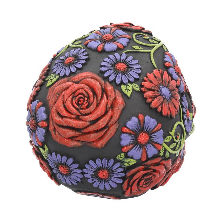 Sugar Blooms Skull Ornament 18cm B3621J7