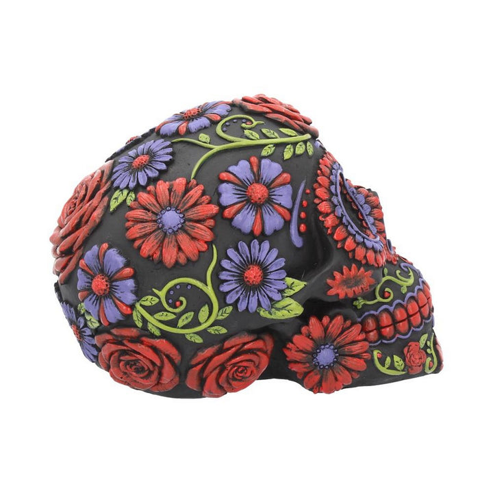Sugar Blooms Skull Ornament 18cm B3621J7