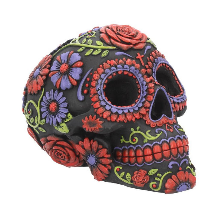 Sugar Blooms Skull Ornament 18cm B3621J7