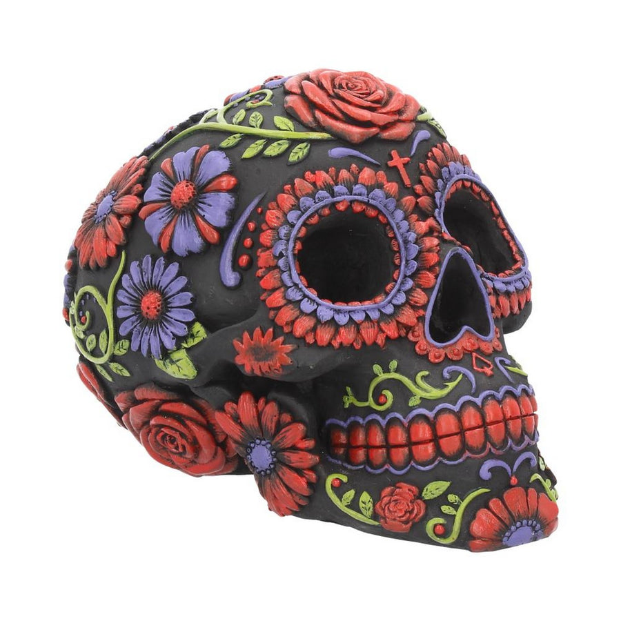Sugar Blooms Skull Ornament 18cm B3621J7