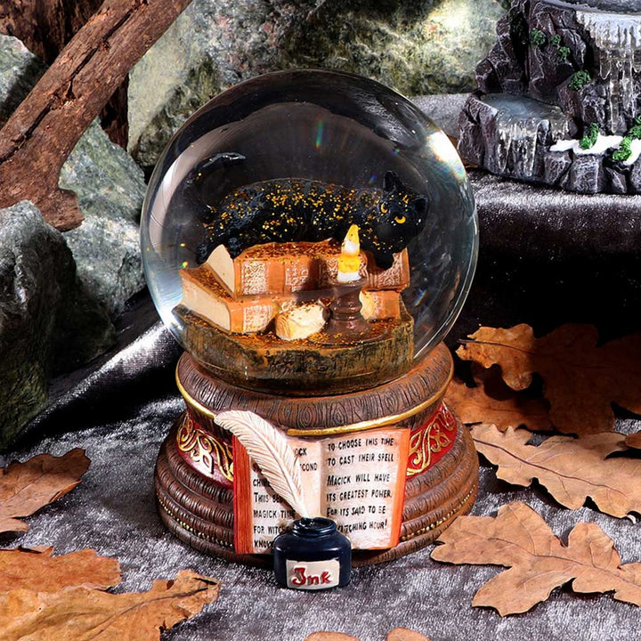 Lisa Parker Witching Hour Cat Snowglobe B3651J7