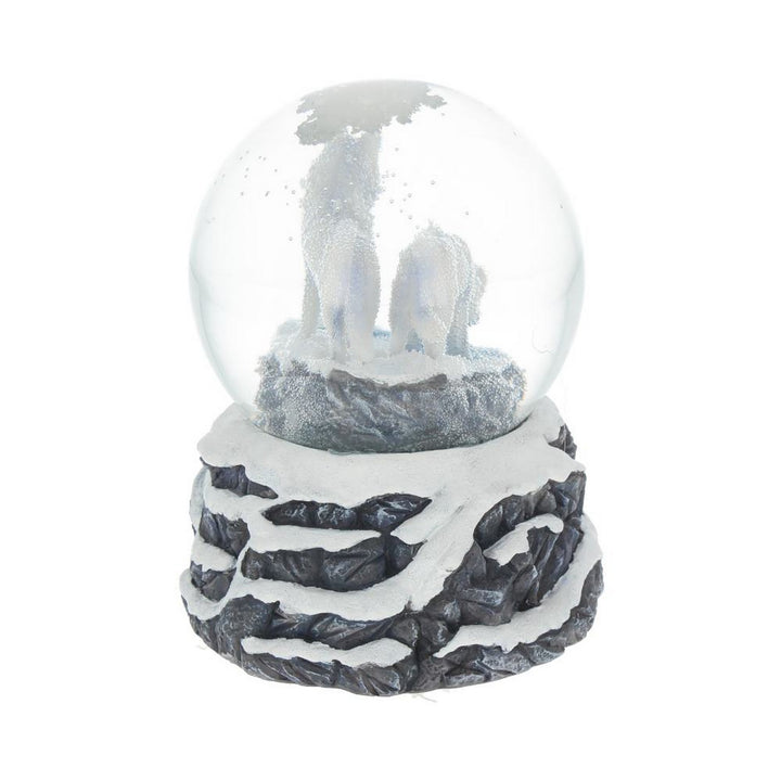Lisa Parker Warriors of Winter Wolf Snowglobe B3652J7