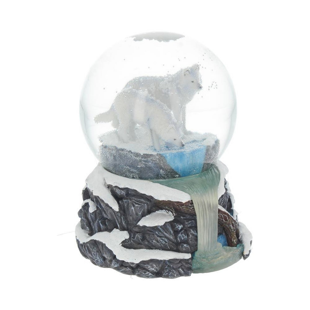 Lisa Parker Warriors of Winter Wolf Snowglobe B3652J7