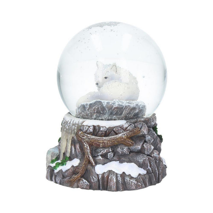 Lisa Parker Guardian of the North Wolf Snowglobe B3653J7