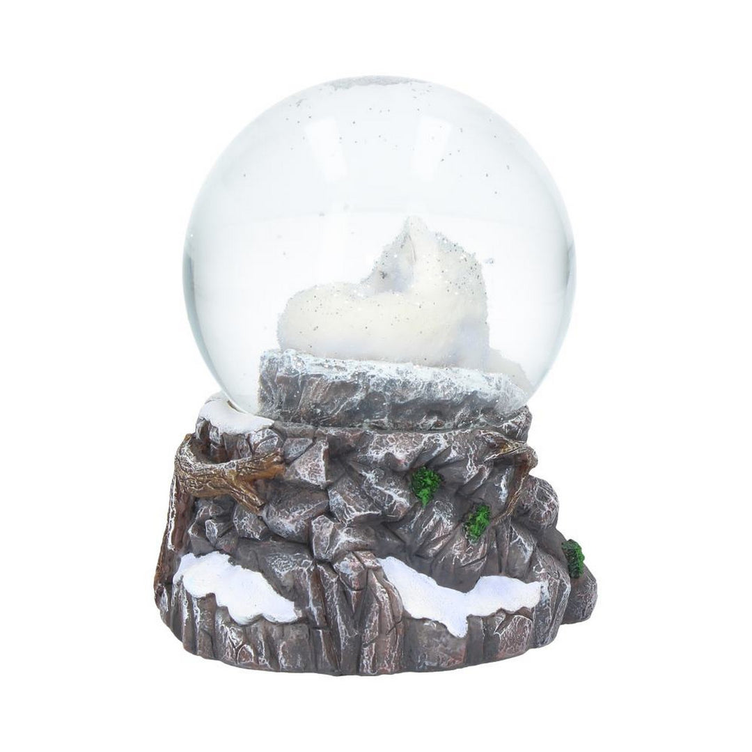 Lisa Parker Guardian of the North Wolf Snowglobe B3653J7