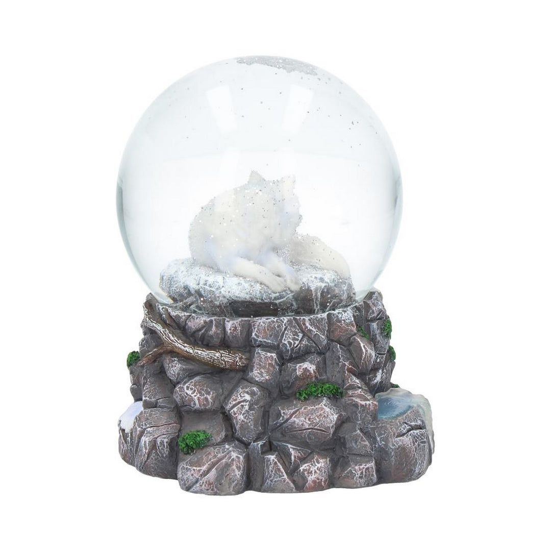 Lisa Parker Guardian of the North Wolf Snowglobe B3653J7
