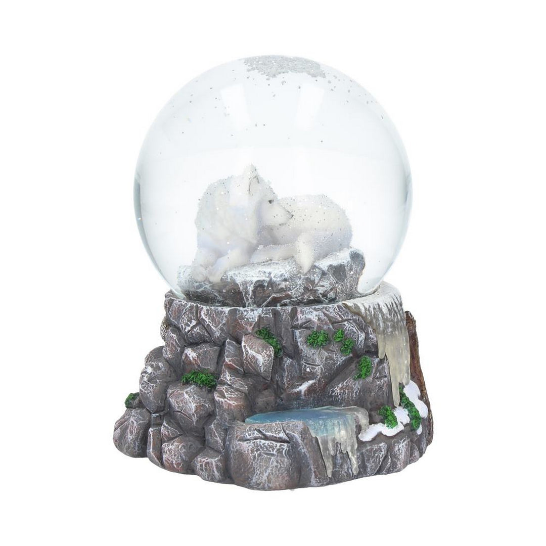 Lisa Parker Guardian of the North Wolf Snowglobe B3653J7