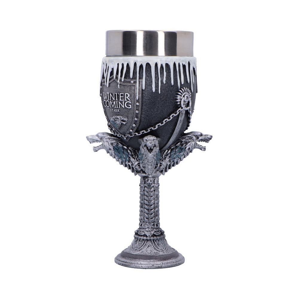 Game of Thrones House Stark Goblet Wine Glass 17.5cm B3701J7