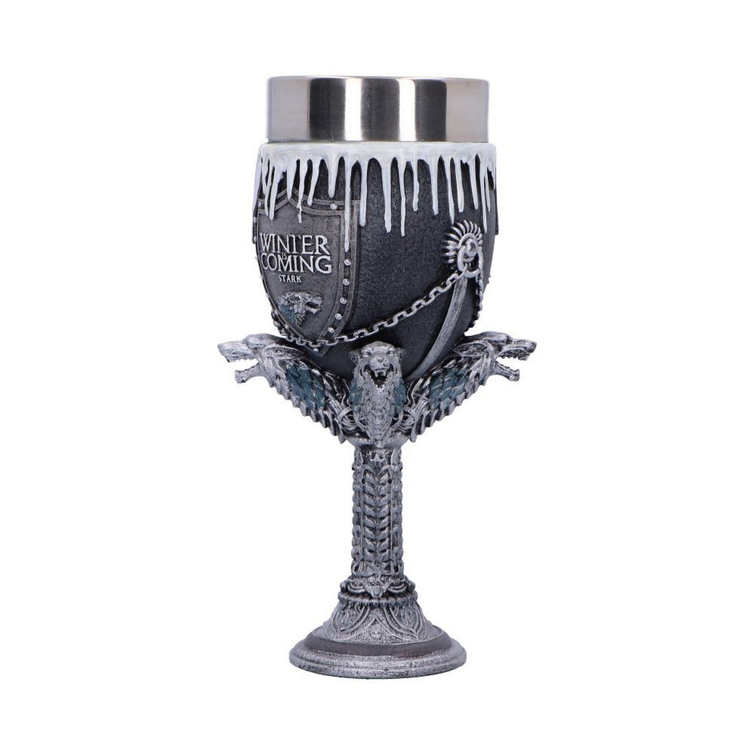 Game of Thrones House Stark Goblet Wine Glass 17.5cm B3701J7