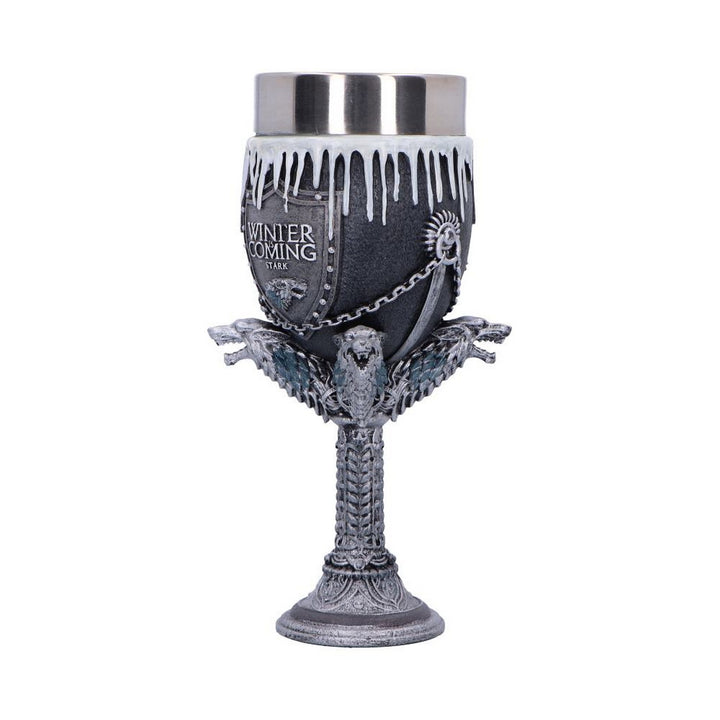 Game of Thrones House Stark Goblet Wine Glass 17.5cm B3701J7