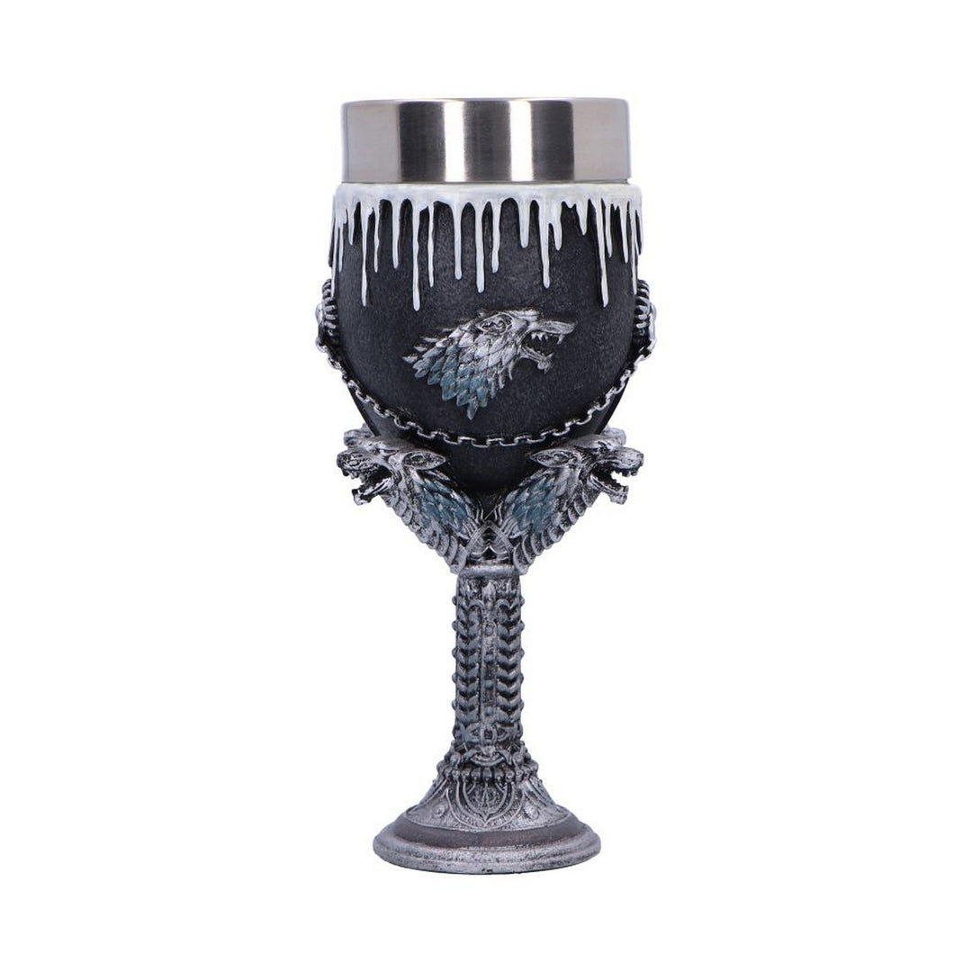 Game of Thrones House Stark Goblet Wine Glass 17.5cm B3701J7