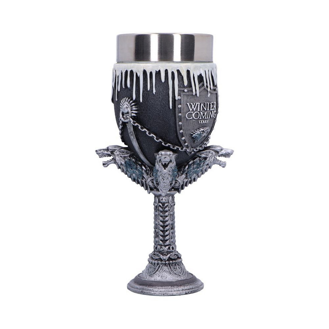 Game of Thrones House Stark Goblet Wine Glass 17.5cm B3701J7
