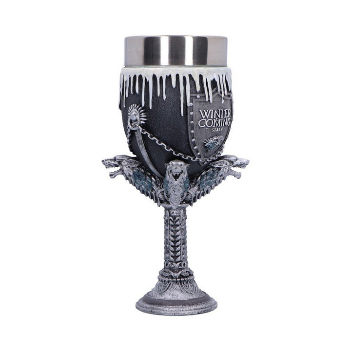 Game of Thrones House Stark Goblet Wine Glass 17.5cm B3701J7