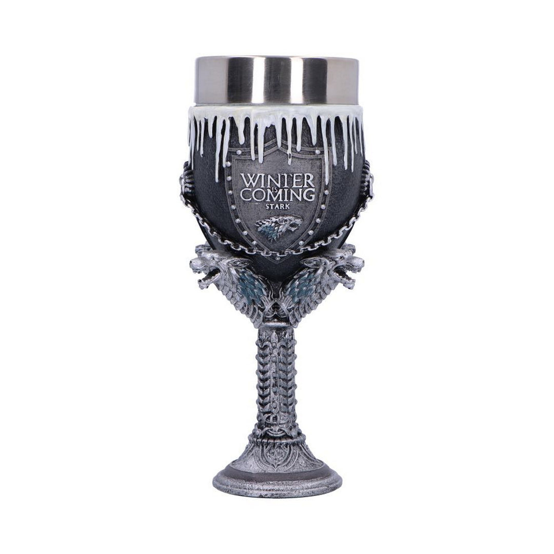 Game of Thrones House Stark Goblet Wine Glass 17.5cm B3701J7