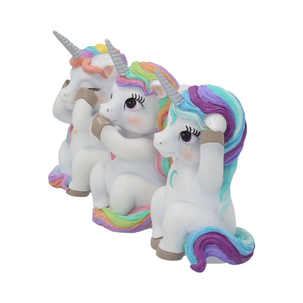 Three Wise Cutiecorns Ornament Cute Unicorn Figurine Set B3715K8