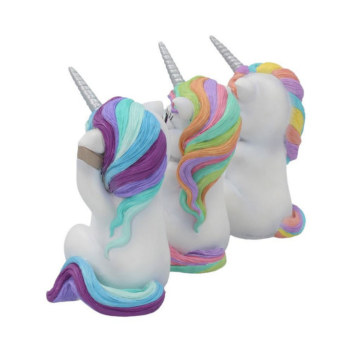 Three Wise Cutiecorns Ornament Cute Unicorn Figurine Set B3715K8