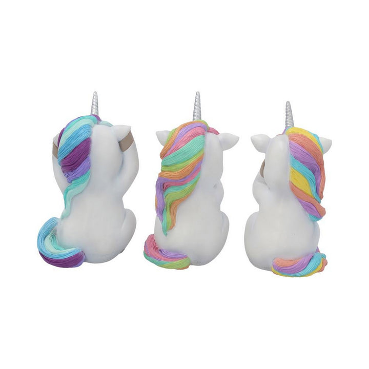 Three Wise Cutiecorns Ornament Cute Unicorn Figurine Set B3715K8