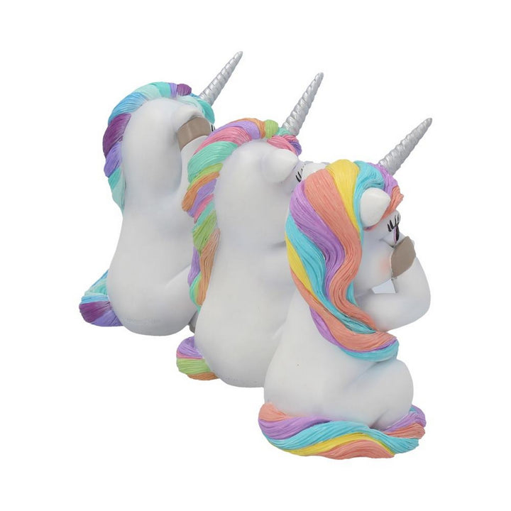 Three Wise Cutiecorns Ornament Cute Unicorn Figurine Set B3715K8