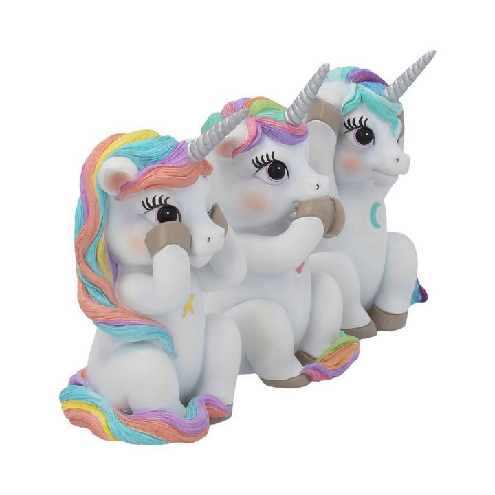 Three Wise Cutiecorns Ornament Cute Unicorn Figurine Set B3715K8