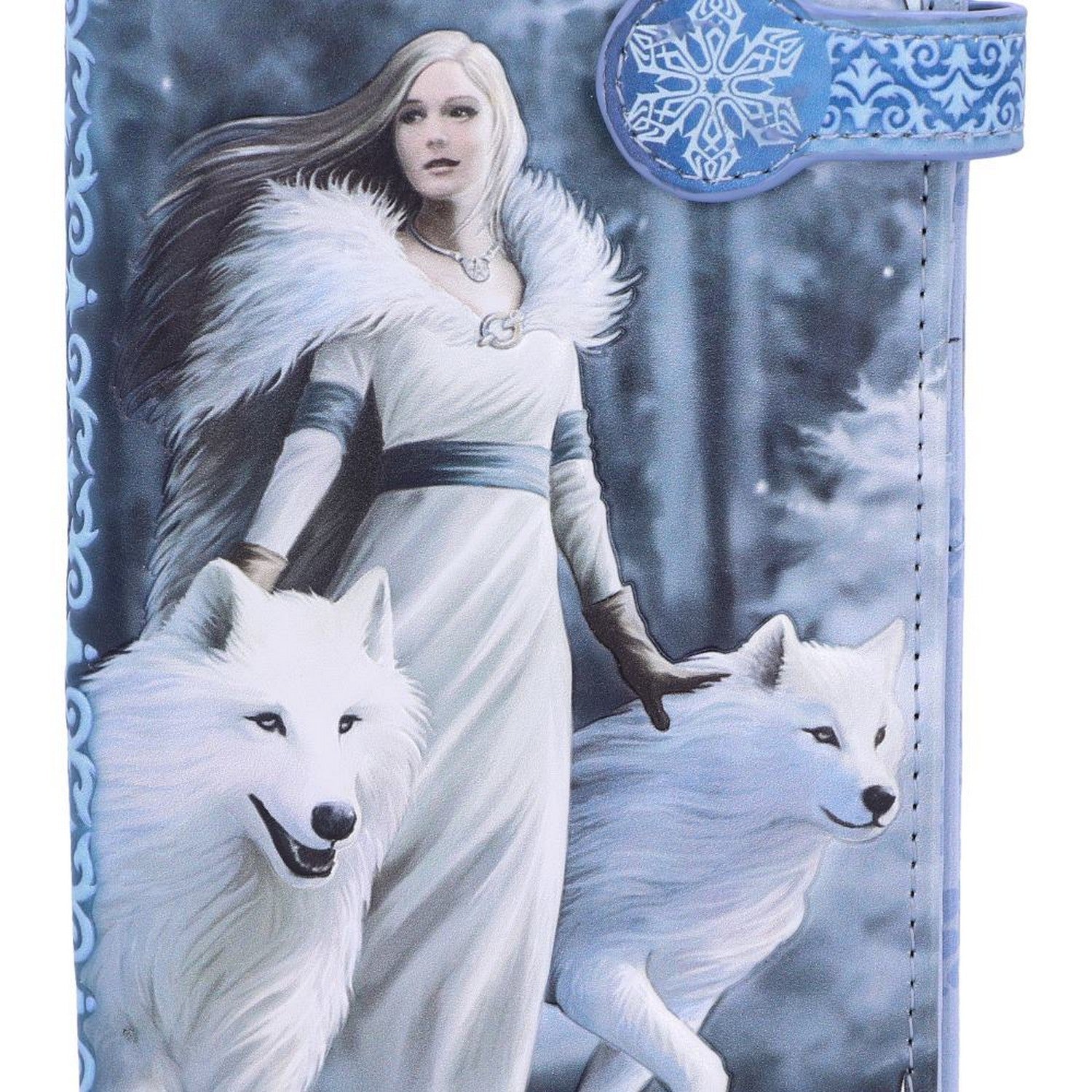 Anne Stokes Winter Guardians Wolf Embossed Purse B3930K8
