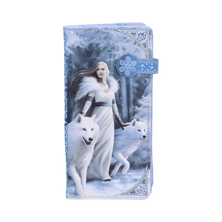 Anne Stokes Winter Guardians Wolf Embossed Purse B3930K8