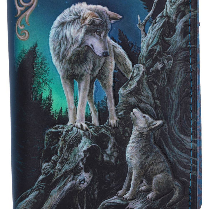 Nemesis Now Lisa Parker Guidance Wolf Pup Embossed Purse Turquoise 18.5cm B3937K8