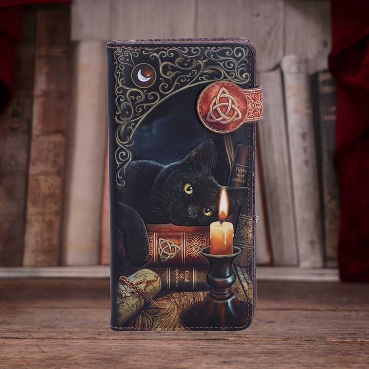 Nemesis Now Lisa Parker Witching Hour Cat Witch Purse Black 18.5cm B3939K8