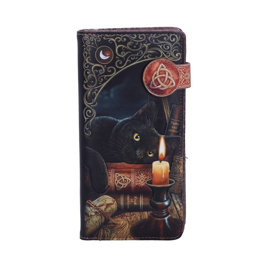 Nemesis Now Lisa Parker Witching Hour Cat Witch Purse Black 18.5cm B3939K8