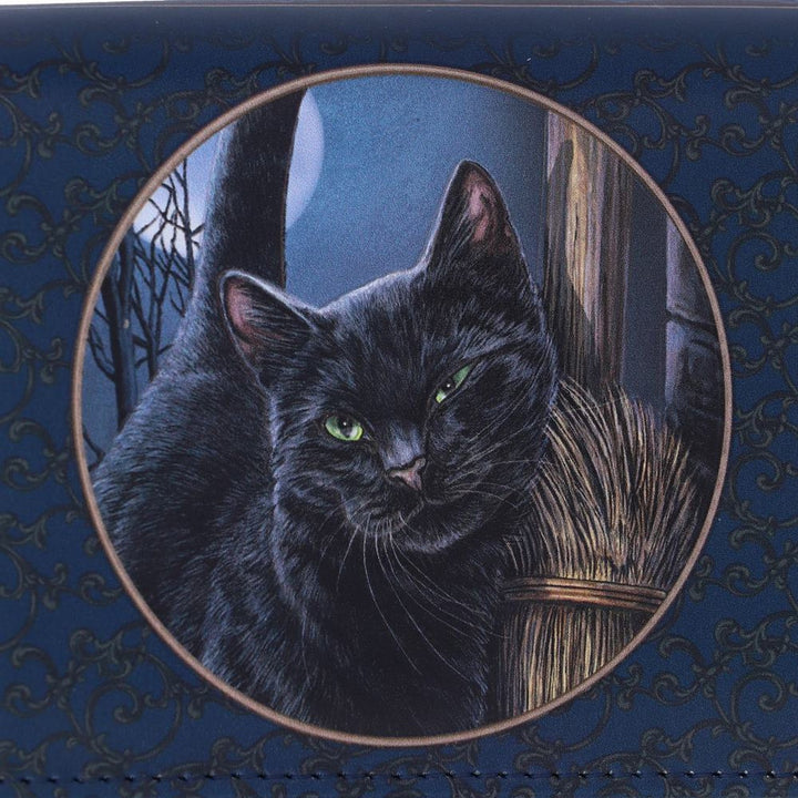 Nemesis Now Lisa Parker A Brush With Magick Cat Purse Navy 18.5cm B3941K8