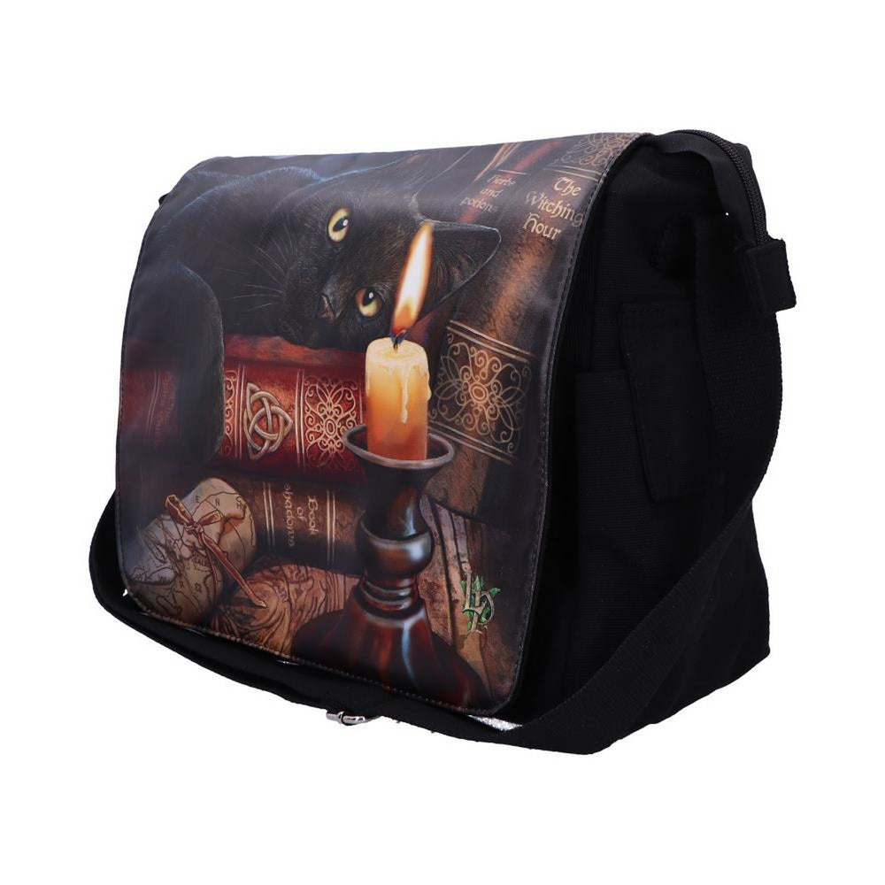 Witching Hour Cat Messenger Bag by Lisa Parker B3963K8