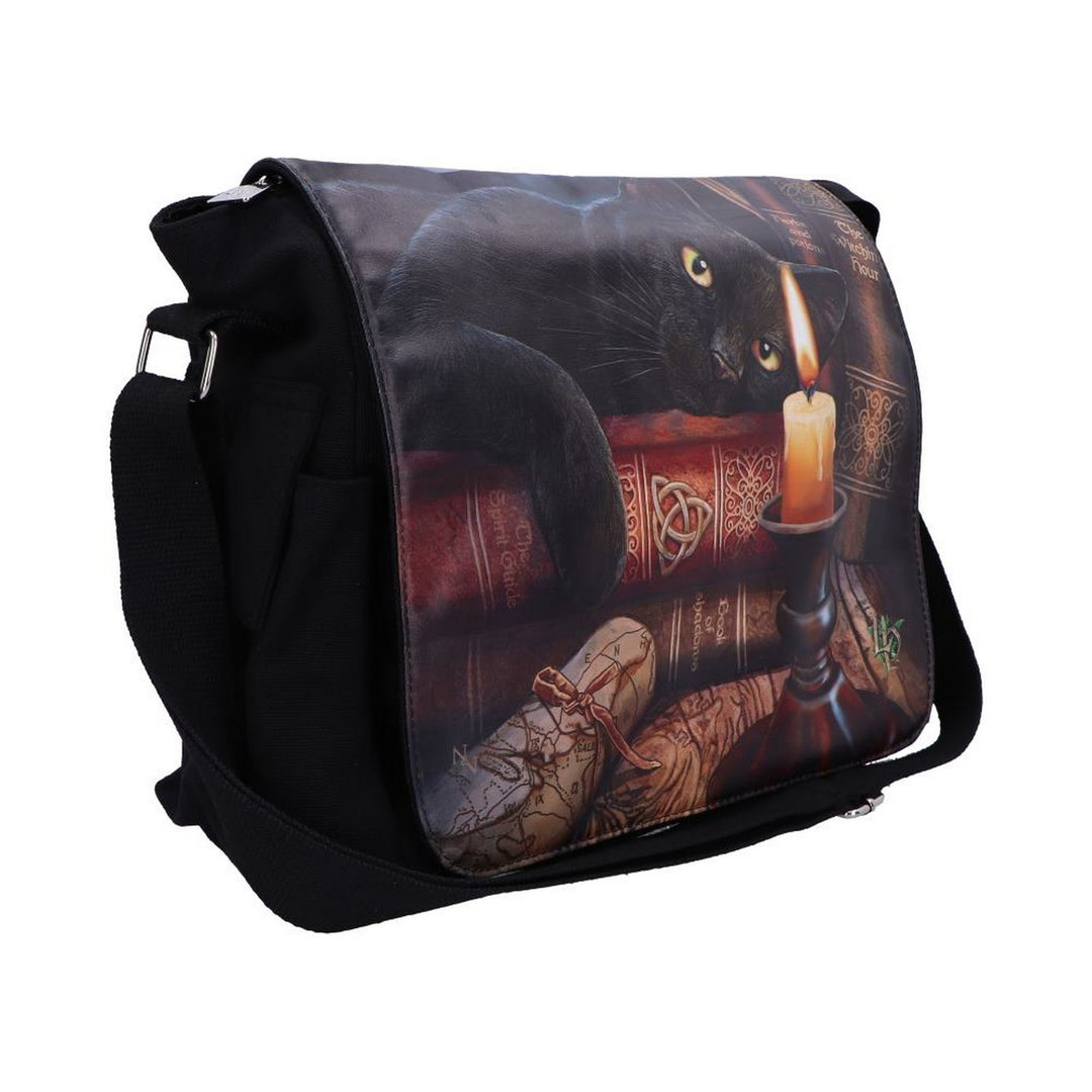 Witching Hour Cat Messenger Bag by Lisa Parker B3963K8