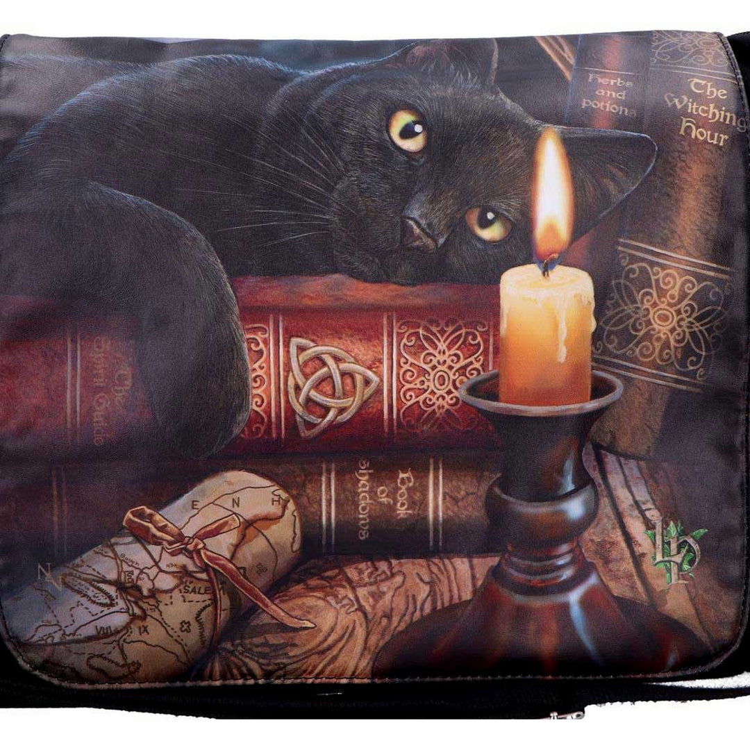 Witching Hour Cat Messenger Bag by Lisa Parker B3963K8