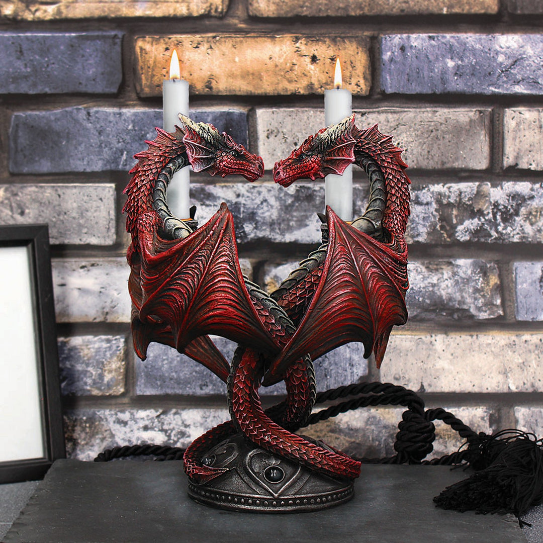 Dragon Heart Anne Stokes Valentines Edition romantic gothic candle holder B3999K8