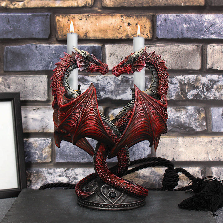 Dragon Heart Anne Stokes Valentines Edition romantic gothic candle holder B3999K8