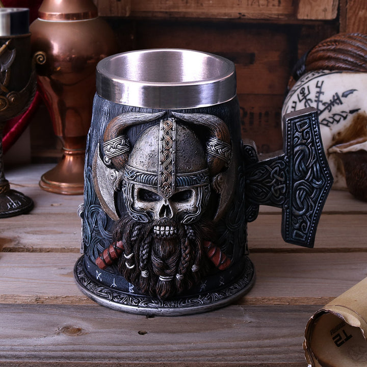 Danegeld Viking Tankard with removable stainless steel insert B4028K8