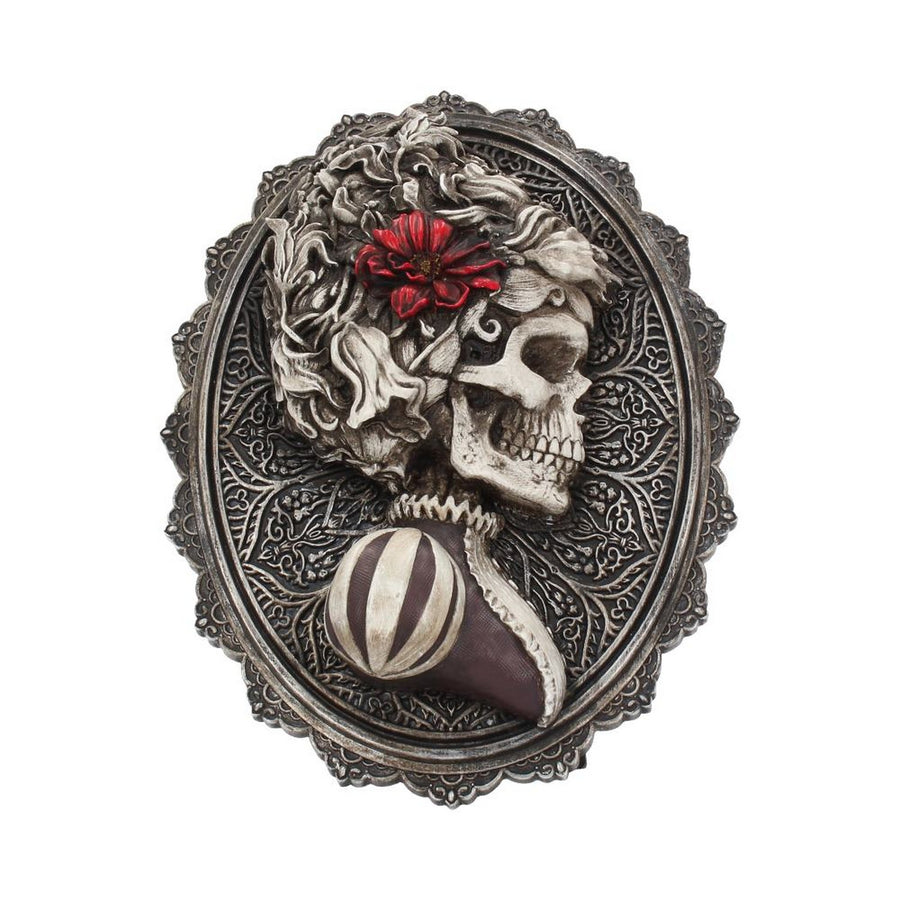 Beautiful Female Skeleton Plaque Day of the Dead Valentine Wall Hanging B4038K8