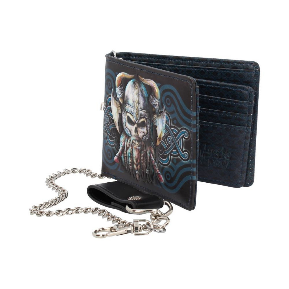 Nemesis Now Danegeld Viking Wallet with Decorative Chain Black 11cm B4104M8