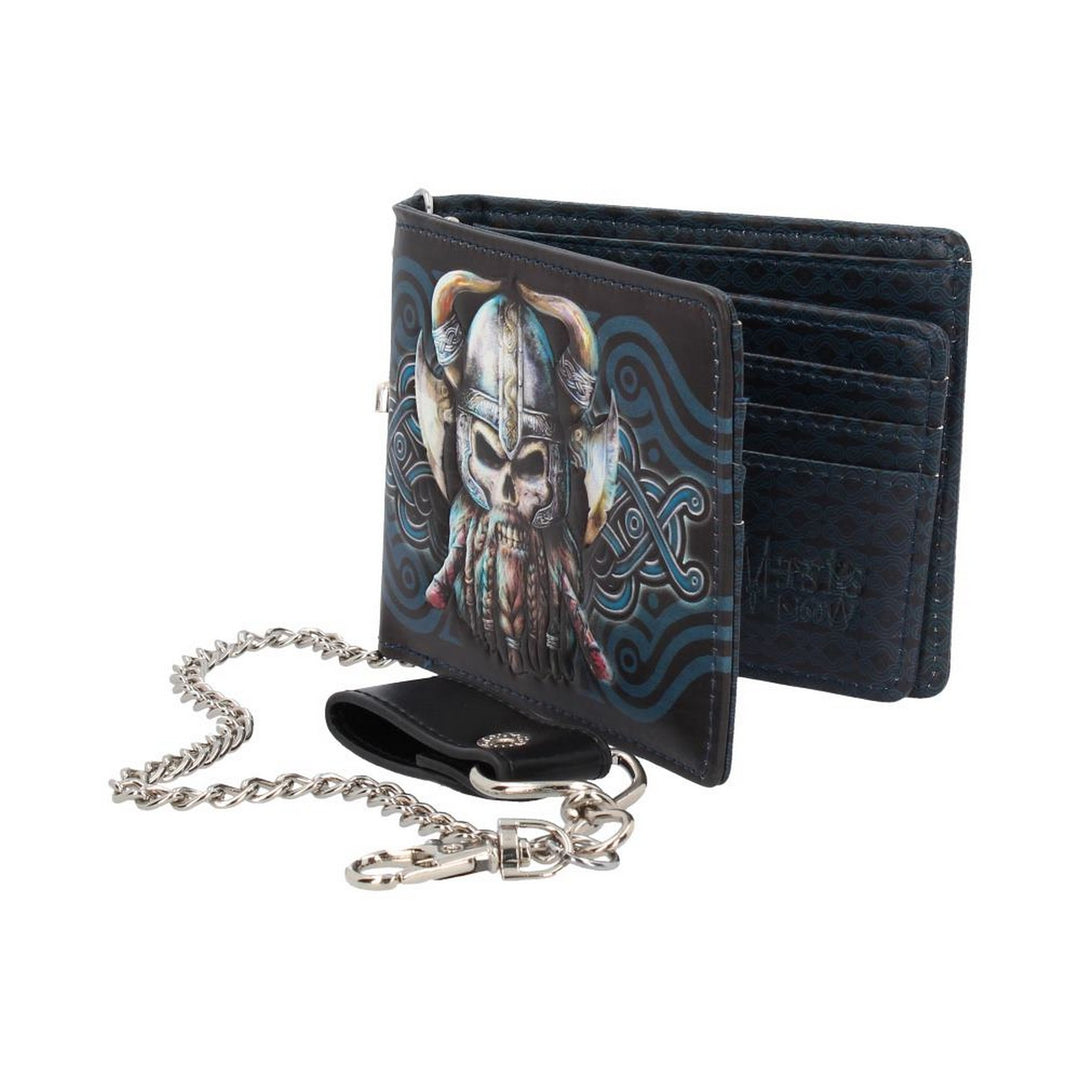 Nemesis Now Danegeld Viking Wallet with Decorative Chain Black 11cm B4104M8