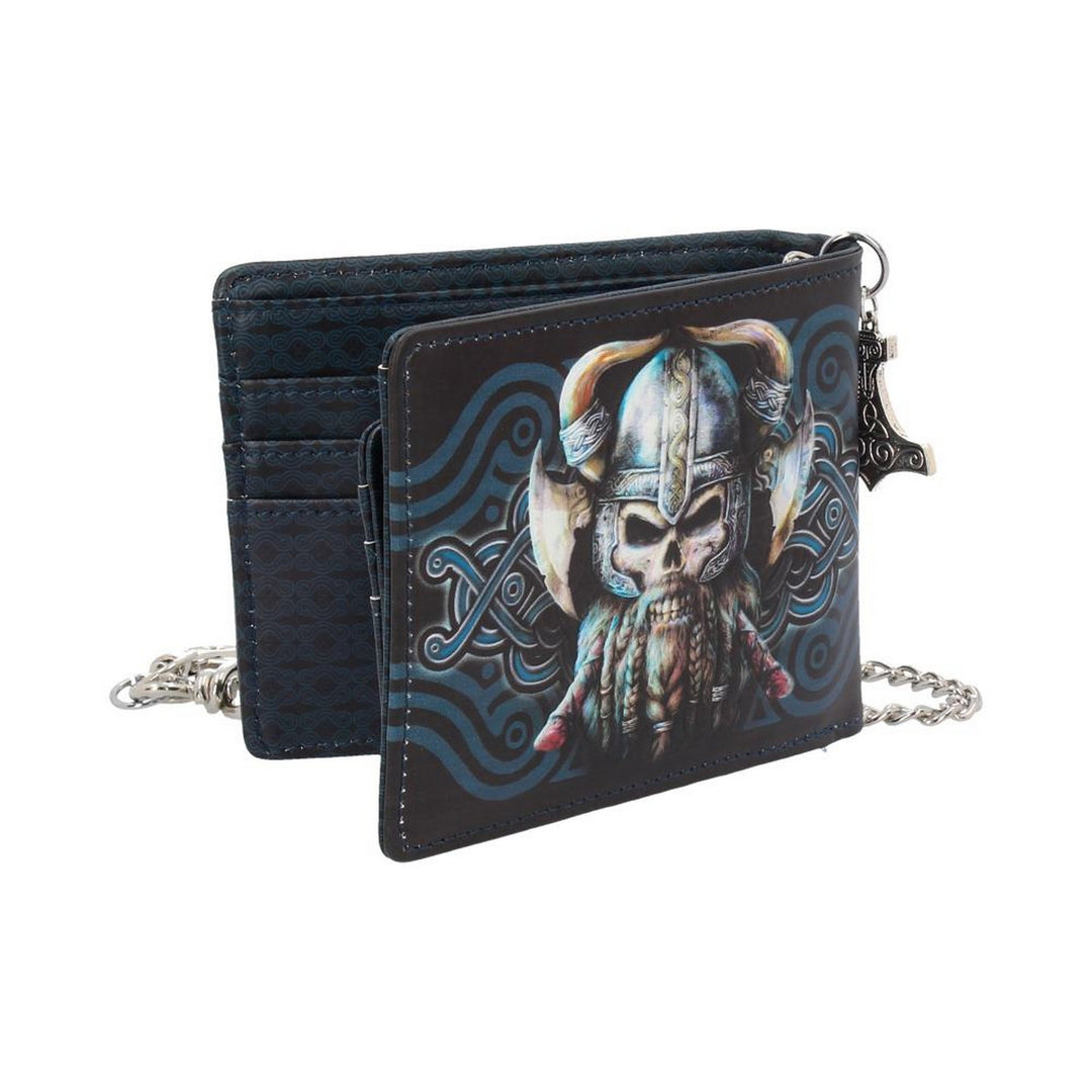 Nemesis Now Danegeld Viking Wallet with Decorative Chain Black 11cm B4104M8