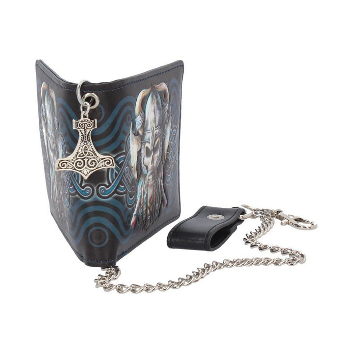 Nemesis Now Danegeld Viking Wallet with Decorative Chain Black 11cm B4104M8