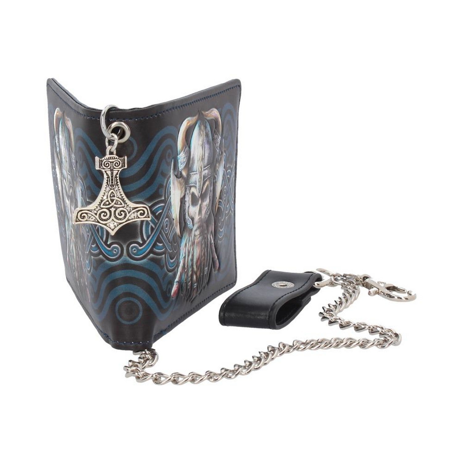 Nemesis Now Danegeld Viking Wallet with Decorative Chain Black 11cm B4104M8