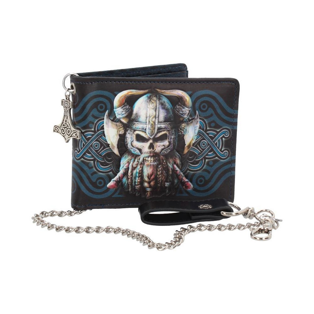 Nemesis Now Danegeld Viking Wallet with Decorative Chain Black 11cm B4104M8