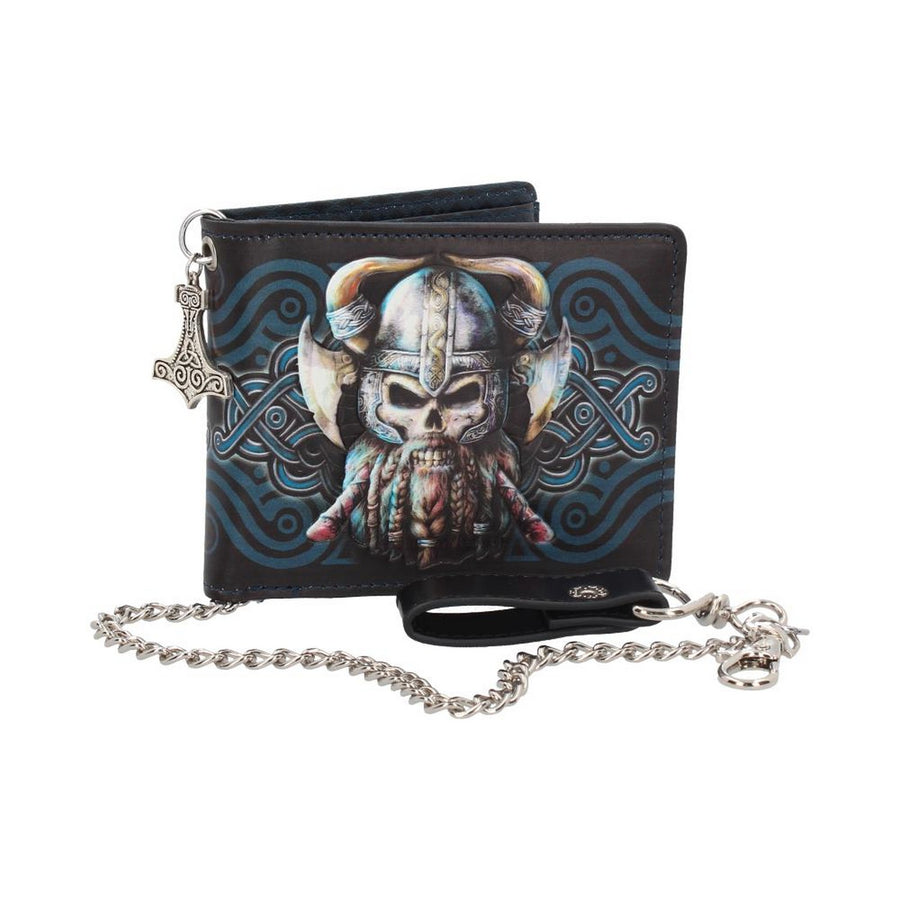 Nemesis Now Danegeld Viking Wallet with Decorative Chain Black 11cm B4104M8