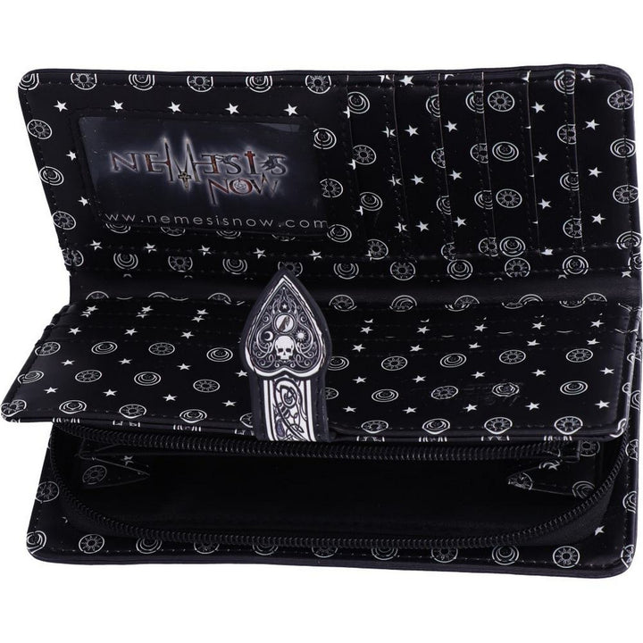 Nemesis Now Spirit Board Embossed Purse Ouija Wallet Black 18.5cm B4106M8