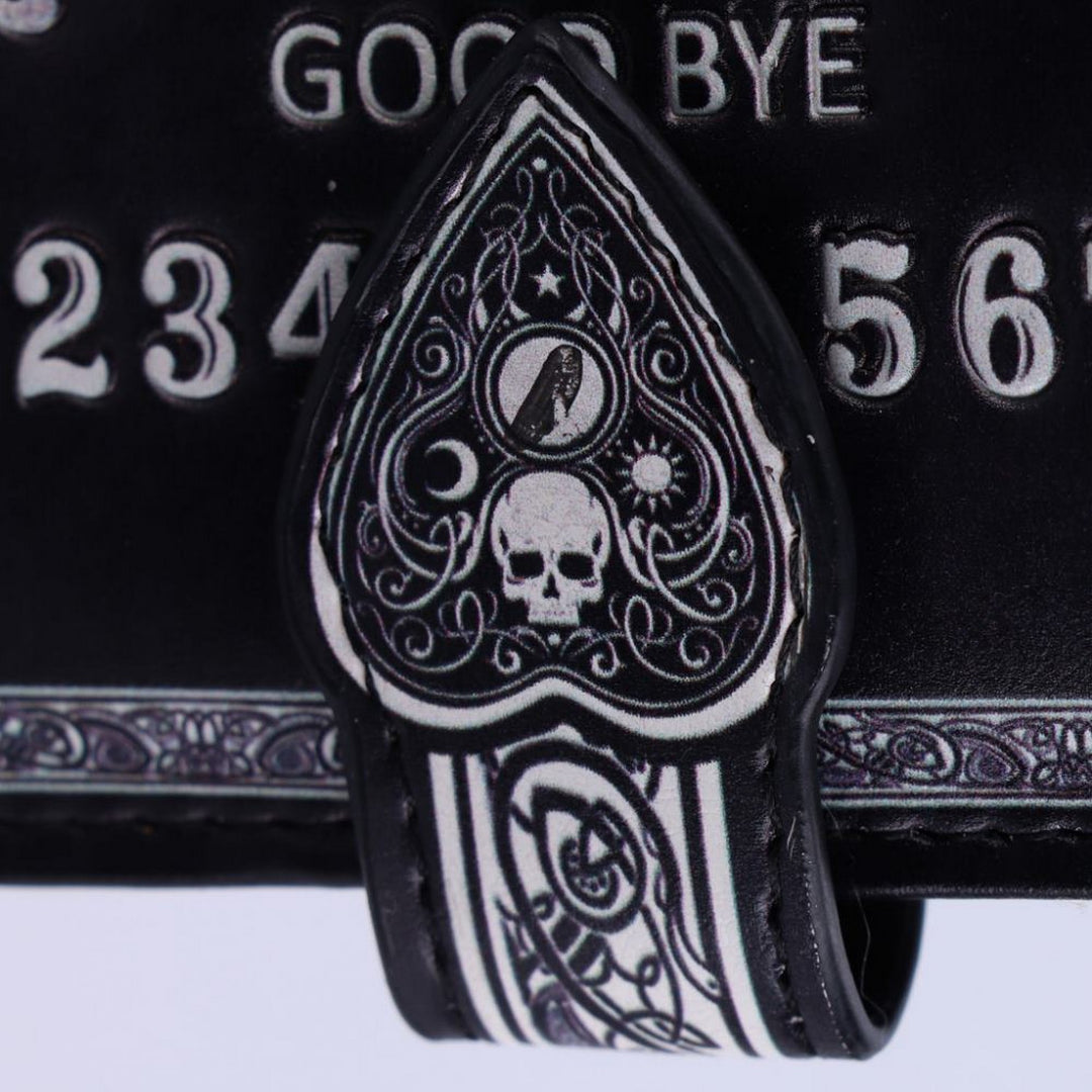 Nemesis Now Spirit Board Embossed Purse Ouija Wallet Black 18.5cm B4106M8